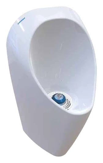 URIMAT ceramic C2-CS waterless urinal in white ceramic with the CS cleaning trap