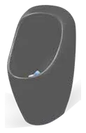 Show image 1: URIMAT ceramiccompact waterless urinal in matt grey