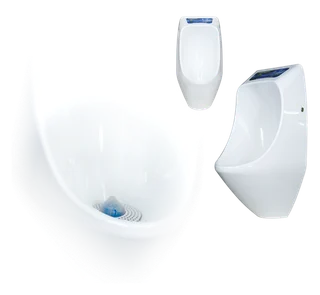 Show image 1: URIMAT eco plus, manufacturer page header showing the bowl from the side and from above